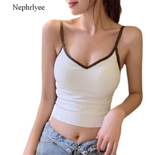 2021 New Women Crop Tops Seamless Underwear Female Tank Camis Sexy Lingerie Intimates With ChesT Pad Camisole Femme Sports CA198