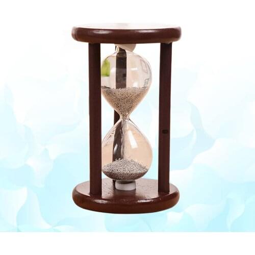 1pc Hourglass Practical Retro Wood Hourglass Sandglass Decoration Sand Clock Timers for Games Office