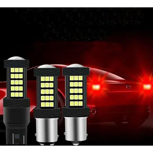 Applicable to Passat B5 Bora collar car brake light LED flashing light brake bulb modification