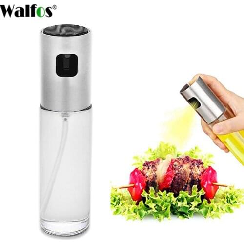 Walfos Kitchen Oil Cook Oil Spray Empty Bottle Vinegar Bottle Oil Dispenser Cooking Tool Salad BBQ Cooking Glass Oil Sprayer