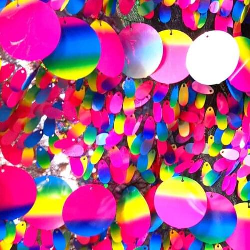 Christmas New sewing full pearl sequins embroidery magic party handwork embroidery composite wire beads sequins embroidery sheet