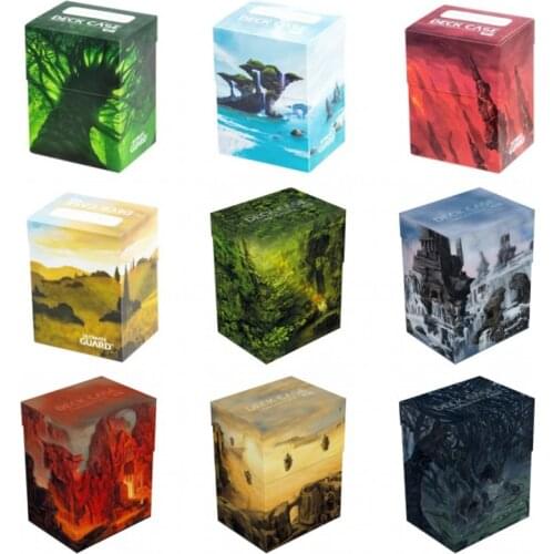 Ultimate Guard 80+ Deck Box Basic Lands Board Games TCG Cards Deck Case for Magical The Cards MGT/Pkm/YGO/Gathering Games
