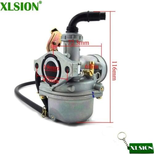 XLSION 19mm Cable Choke PZ19 Carburetor For Keihin Lifan YX 50cc 70cc 90cc 110cc Engine Quad ATV Go Kart Roketa SUNL Taotao