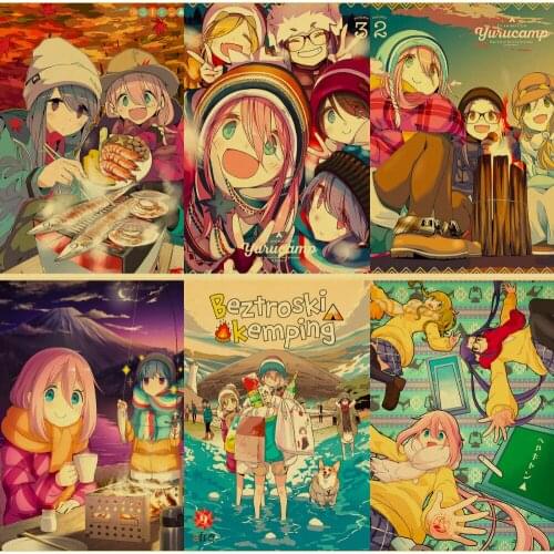 Japanese Classic Anime Yuru Camp 5D Diamond Painting Cross Stitch Kits Mosaic Diamond Embroidery Full Square Drill Home Decor