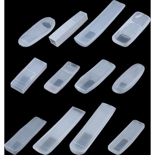Dust Protect Protective Storage Bag Portable Silicone Transparent Air Condition Control Case TV Remote Control Cover 17 Styles