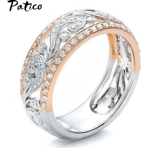 Europe Luxury AAA Cubic Zircon Rings For Women 925 Streling Silver Crystal Bague Femme Luxury Punk Hollow Out Jewelry Gift