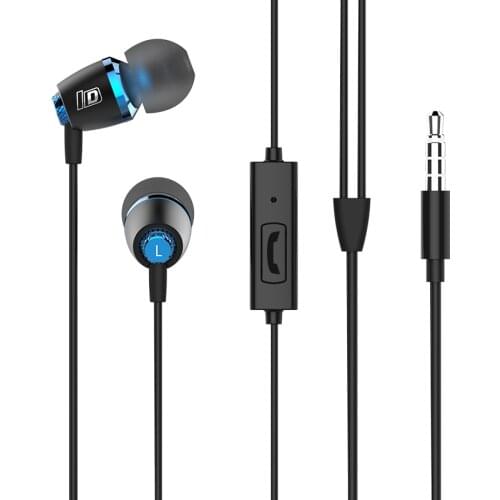 3.55mm In-Ear Earphone with MICRO Metal Super Bass Noise Cancelling Earphones For Mobile Phone Mp3 Palyer Speaker