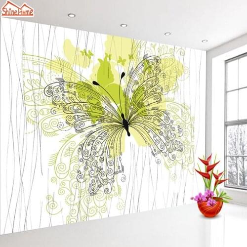 3d Photo Wallpaper Wallpapers Wall Papers Home Decor Paper for Living Room Bedroom Walls Murals Rolls Butterfly Peel and Stick
