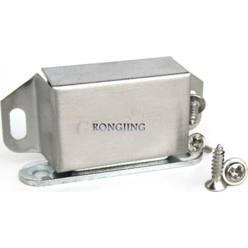 4pcs Door Closer With Magnetic Cabinet Door Damper Buffer Stainless Steel Cupboard Door Catches