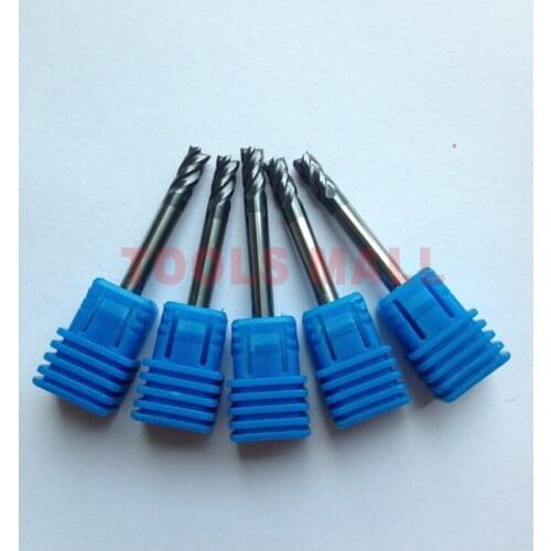 Promotion--4mm Diameter Solid Carbide End Mills 4 Flutes Spiral Bit Milling Tools CNC EndMill Router bits HRC60 D4*9*D4*38