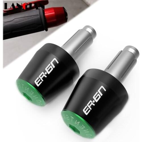 CNC Billet Aluminum Motorbike HBAR END CAP Handle Bar Cap End Plugs For KAWASA ER6N 2006 2007 2008 2009 2010 2011 2012 2013-2017