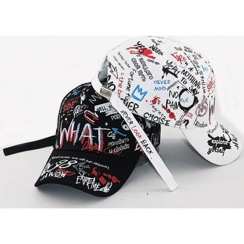 Hip Hop Graffiti baseball cap for Summer Autumn cotton adjustable fashion curved sports hats street style funny caps unisex