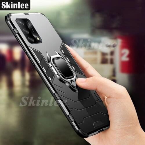 Skinlee For Realme GT 5G Case Shockproof Armor Phone Case Holder Finger Ring Magnetism For Realme GT Master Edition Armor Cover