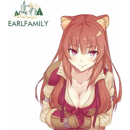 EARLFAMILY 13cm x 9.8cm For Anime Personality Car Sticker Laptop Decals Fashion Decal Waterproof Occlusion Scratch Decoration