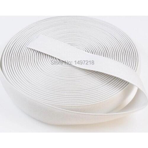 Hot sale Professional black white 25mm Width 20yards/roll Black Stretch elastic loop tape