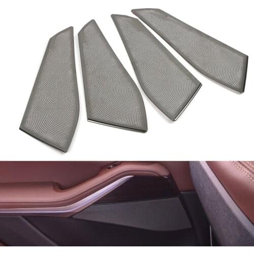 Chrome Door speaker Tweeter cover trim for BMW X5 G05 2018 2019 2020 Audio Loudspeaker Horn Decor Casing Shell Music Stereo