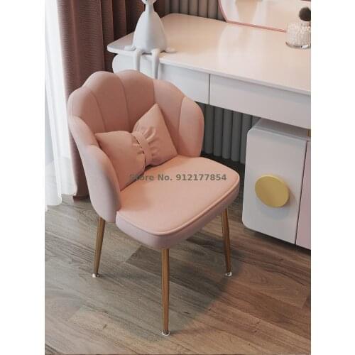 Japan imported MUJIE Yi room bedroom makeup chair home simple modern dressing table stool backrest female