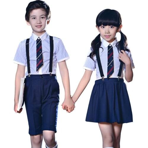 Boys girls performance graduation school uniforms Childrens Day kindergarten pupils chorus costumes Kids Summer Clothing Set