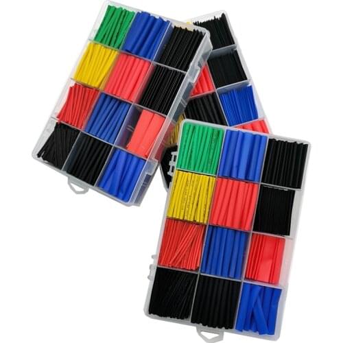 750/780/800 Pcs Heat Shrink Tube Thermoresistant Tubing Kit,for Wire Cable Termoretractil Insulation Polyolefin Shrink Wrapping