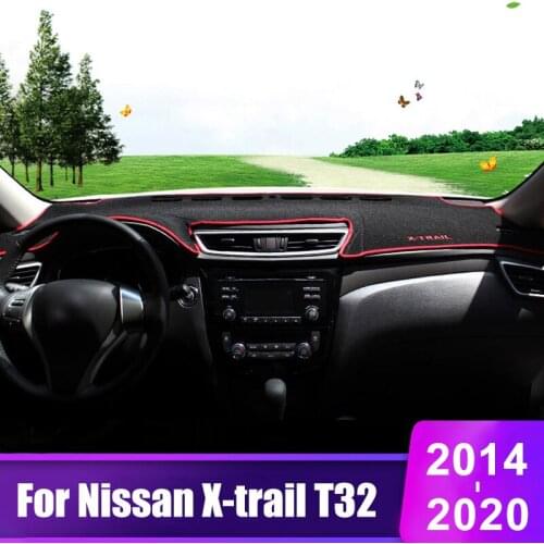 For Nissan X-trail X trail t32 2014-2017 2018 2019 Car Dashboard Cover Mats Avoid Light Pad Instrument Platform Desk Carpets