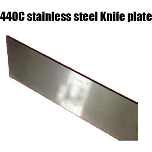 Quench heat treatment Polishing 440C stainless steel Knife Blade plate HRC56-58 , More size