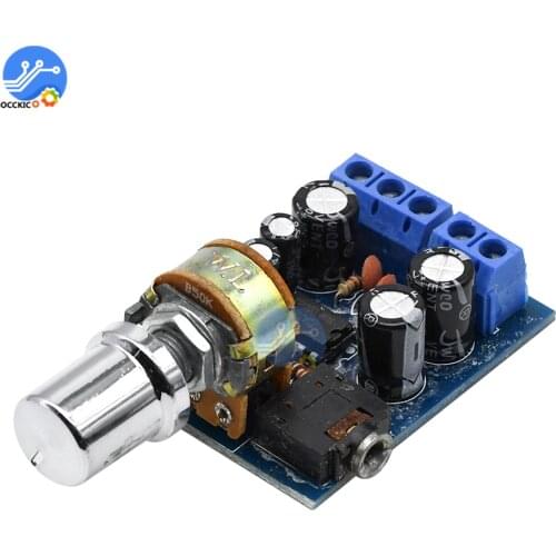 Mini TDA2822M Amplifier Board DC 5V 12V 1W*2 Audio Power Amplifier Sound Board Volume Control AMP