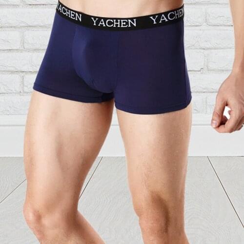 Man Underpants Boxer Pants New Pattern Panties Comfortable Mid Waist Underpants Male Fashionable Underpants Solid Color Boxers