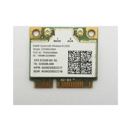 SSEA New Card for Intel Wireless-N 2230 2230BNHMW half mini PCI-E Wifi Bluetooth4.0 Card for HP DV4 DV6 DV7 M4 M6 SPS:670290-001