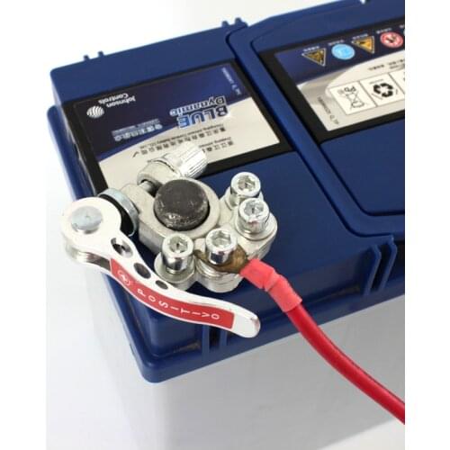 1 pair of Car Battery Terminals, cable clamp terminals that can connect 4 cableswith quick switch, convenient and quick