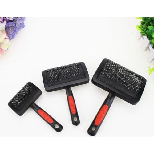 1pc Pet Grooming Needle Comb Shedding Hair Remove Brush Slicker Massage Tool Dog Cat Supplies Protective Pet Accessories DogComb