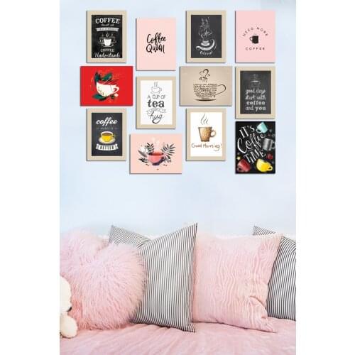 12 piece Frame Looking Mdf Table Decorative Wall Decoration Solid Gift Photo Printed Table Quality Printing Wall Decoration