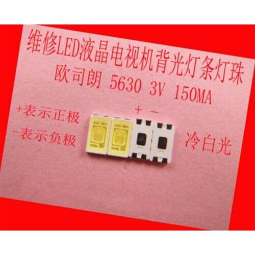 200piece/lot for repair Toshiba Changhong Konka LCD TV LED backlight SMD LEDs 5630 3V Cold white light emitting diode