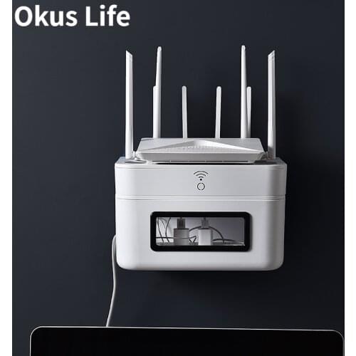 2021 Router Storage Box Wall Mounted Wiring Board Organizer TV Data Rack Protection Wire Arrangement Plastic Frames Drawer Type