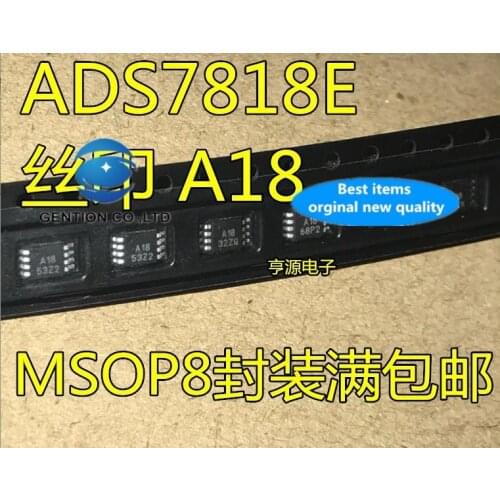5PCS ADS7818 ADS7818E silk-screen A18 MSOP8 in stock 100% new and original