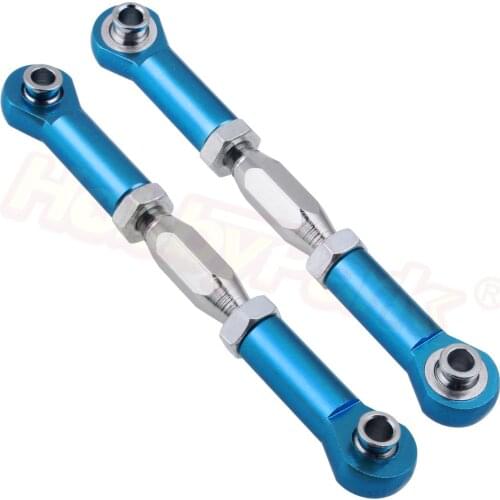 2pcs/lot 72-80mm Aluminum Steering Linkage 106017 166017 (06016) Upgrade Parts For RC HSP 1/10 Off Road Buggy BackWash 94166
