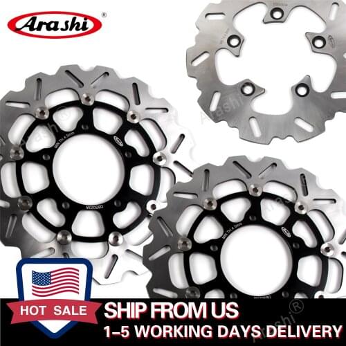 ARASHI GSXR600 GSXR750 GSX1000R Front Rear Brake Rotors CNC Discs For SUZUKI GSXR1000 GSX-R1000 2005-2008 2006 2007 2008