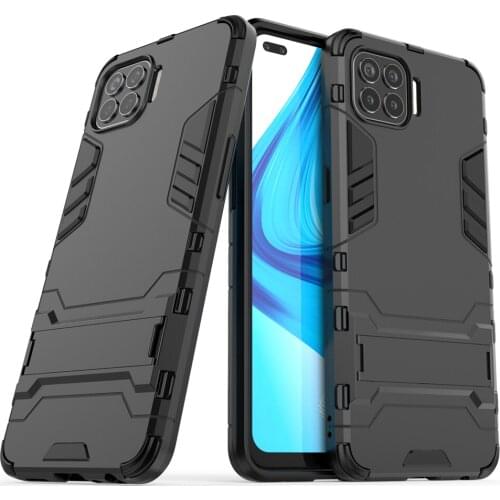 Kickstand Case For OPPO F17 Pro OPPO F17 A93 A73 4G Reno 4 Lite Case Shockproof Armor TPU + PC Tough Cover For OPPO F17PRO Case
