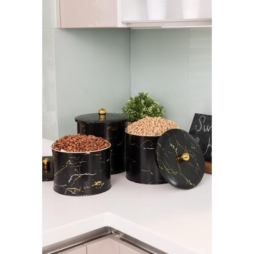 House Round Box 175 Knob Handle 3'lü Set