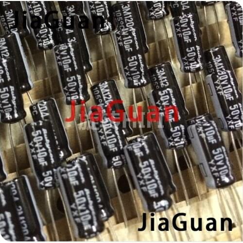 100PCS RUBYCON YXF 50V10UF 5x11MM electrolytic capacitor 10uf 50v yxf 10uF/50V high frequency low resistance long life