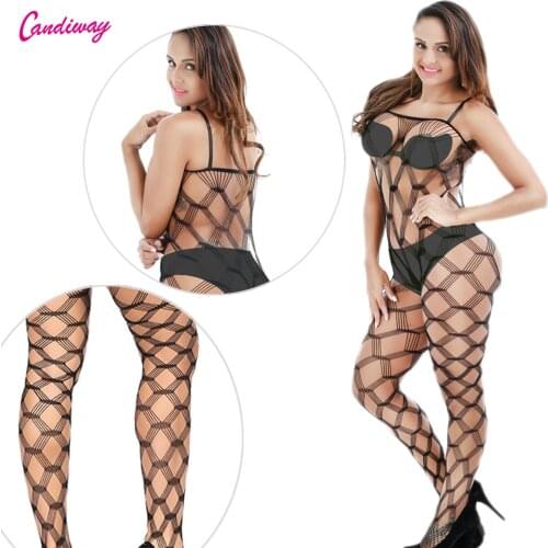 Plus Size Sex Lingerie big Fishnet Bodystockings Elegant Sling sexy Design Open Crotch Erotic Porno Lingerie Costume GA291