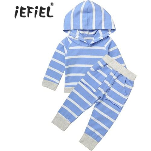 Baby Clothing Sets Spring Autumn Newborn Baby Infant Girl Boys Clothes Long Sleeve Sweatshirt Pants 2PCS Casual Hooded Clothing