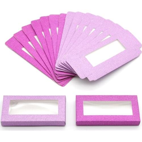 DamePapil Wholesale Eyelash Boxes With Trays 10/20/30/50/100/200 Sets Colorful Rectangle Empty Lash Box Packaging Custom Logo