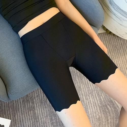 Lyingnnana New Summer Thin Women Safety Shorts Ice Silk Cool High Elasticity Plus Size Short Pants Under Skirt Female