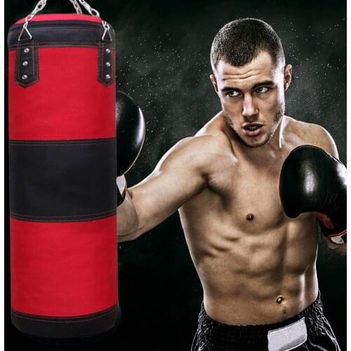 Training Fitness Gym Boxing Punching Bag Exercise Hanging Heavy Kick Sandbag for Effective Working-out Accessory