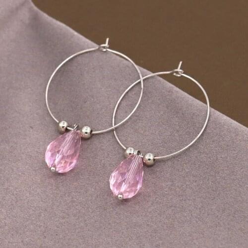 VONNOR Fashion Womens Jewelry Earrings Crystal Water Drop Pendant Female Girl Drop Earrings