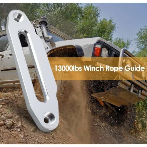 13000lbs Winch Rope Guide Hawse Aluminum Fairlead For Off-Road 4WD Mounting Hole Distance 254mm