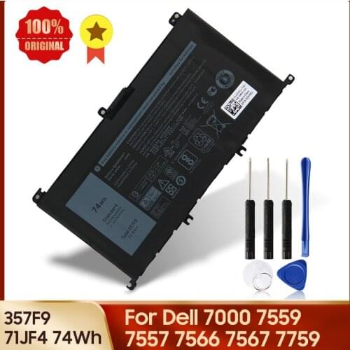 Genuine Battery 357F9 71JF4 For Dell Inspiron 15" 7000 7559 7557 7566 7567 7759 INS15PD-2548R INS15PD-1548B INS15PD-3848B 74Wh