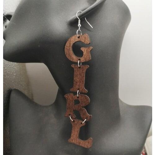 Newest Girl Wooden Earrings