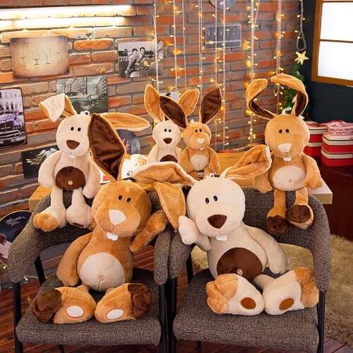 New Fashion Soft Stuffed Animals Kids Animal Rabbit Sleeping Cute Cartoon Plush Toy Stuffed Animal Dolls Children Birthday Gift