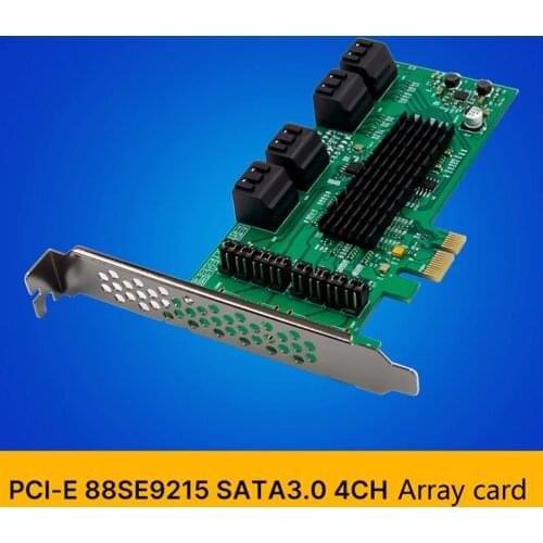 PCI Express SATA 3.0 Riser Card PCI-E X1 9215 to 8 Port SATA 3.0 Expansion Card 6Gb/S Hard Disk Adapter